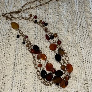 Long necklace + earring set